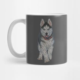 Husky Info Graphic Mug